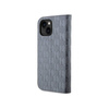 Karl Lagerfeld Booktype Saffiano Monogram - Etui iPhone 14 (Srebrny) (KLBKP14SSAKLHPG)