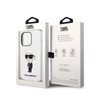 Karl Lagerfeld Silicone NFT Ikonik - Etui iPhone 14 Pro Max (biały) (KLHCP14XSNIKBCH)