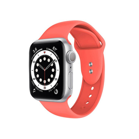 Crong Liquid - Pasek do Apple Watch 38/40/41/42 mm (koralowy) (CRG-40LQB-COR)