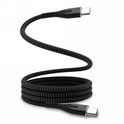 Statik MagStack Pro - kabel USB-C - USB-C 1m, w nylonowym oplocie, zwijany magnetycznie (black) (PUP-0550-3FT-CC)