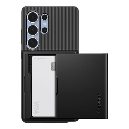 Spigen Slim Armor CS - Etui do Samsung Galaxy S25 Ultra (Czarny) (ACS08967)