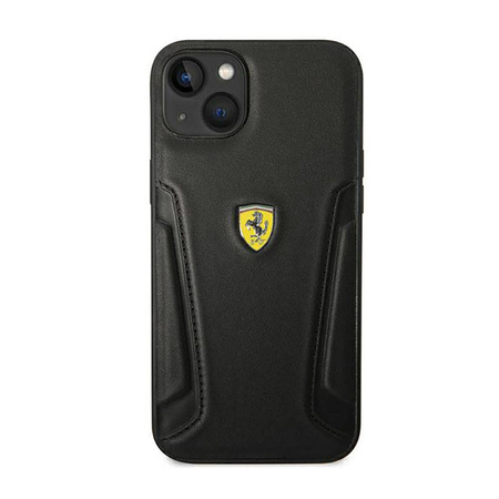 Ferrari Leather Stamp Sides – Etui iPhone 14 Plus (Czarny) (FEHCP14MRBUK)