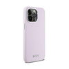 DKNY Liquid Silicone Small Metal Logo MagSafe - Etui iPhone 14 Pro Max (różowy) (DKHMP14XSMCHLP)