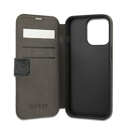 Guess Booktype 4G Big Metal Logo - Etui iPhone 13 Pro Max (szary) (GUBKP13X4GMGGR)