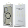 Guess IML Rhinestones MagSafe - Etui iPhone 16 Plus (czarny) (GUHMP16MPFTDTEK)