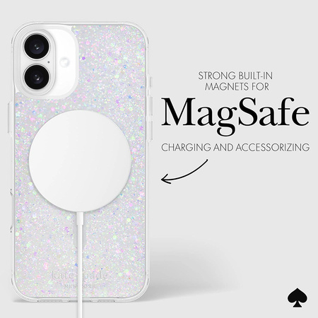 Kate Spade New York Protective MagSafe - Etui iPhone 16 Plus (Chunky Glitter) (KS054952)