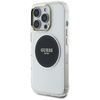 Guess IML Metal Colored Circle Classic Logo MagSafe - Etui do iPhone 16 Pro (czarny) (GUHMP16LHTDRCEDK)