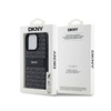 DKNY Leather Mono Stripe & Metal Logo - Etui iPhone 15 Pro Max (czarny) (DKHCP15XPRTHSLK)