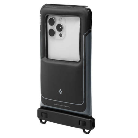 Spigen A611P Universal Waterproof Float Case 2-Pack - Etui wodoodporne do smartfonów do 6.9" (2 sztuki) (Matte Black) (ACS09348)