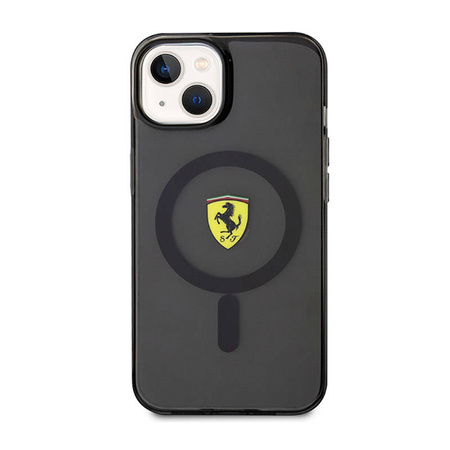 Ferrari Translucent MagSafe - Etui iPhone 14 Plus (Czarny) (FEHMP14MURKK)