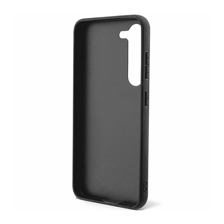 Guess 4G Bottom Stripe Metal Logo Collection - Etui Samsung Galaxy S23 (czarny) (GUHCS23SG4GLGR)