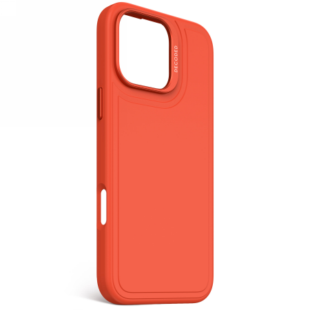 Decoded AntiMicrobial Silicone Stacks Backcover - silikonowa obudowa ochronna do iPhone 16 Pro Max kompatybilna z MagSafe (tangerine) (D25IPO16PMBCST9TE)