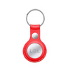 Crong Leather Case with Key Ring – Skórzane etui ochronne brelok do Apple AirTag (czerwony) (CRG-ATL-RED)