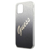 Guess Glitter Gradient Script - Etui iPhone 12 Pro Max (czarny) (GUHCP12LPCUGLSBK)