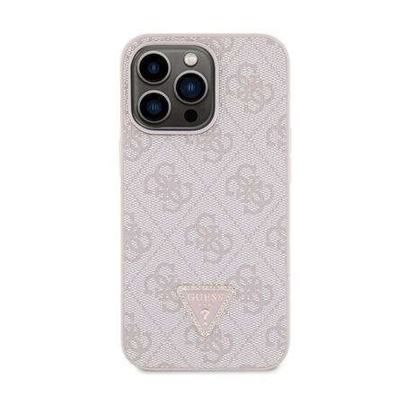 Guess Crossbody 4G Metal Logo - Etui iPhone 13 Pro (różowy) (GUHCP13LP4TDSCPP)