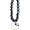 Hello Kitty Pearls Kitty Head - Zawieszka do telefonu (czarny) (HKSTBEK)