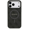 Guess 4G Ring Classic Logo MagSafe - Etui iPhone 17 Pro Max (czarny) (GUHMP17XG4GFRK)