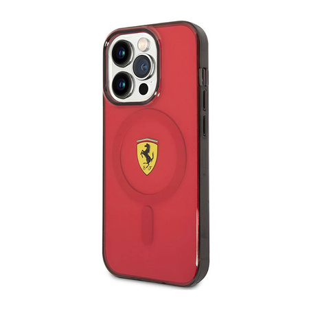 Ferrari Translucent MagSafe - Etui iPhone 14 Pro Max (Czerwony) (FEHMP14XURKR)
