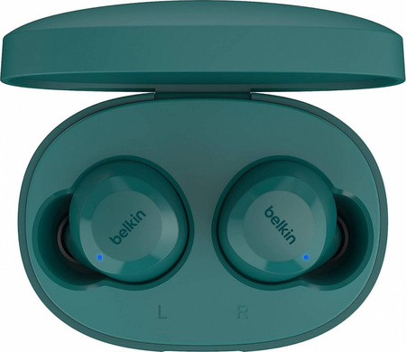 Belkin SOUNDFORM BoltTrue Wireless Earbuds - Teal Słuchawki bezprzewodowe (AUC009BTTE)