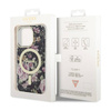 Guess Flower MagSafe - Etui iPhone 14 Pro (Czarny) (GUHMP14LHCFWSK)