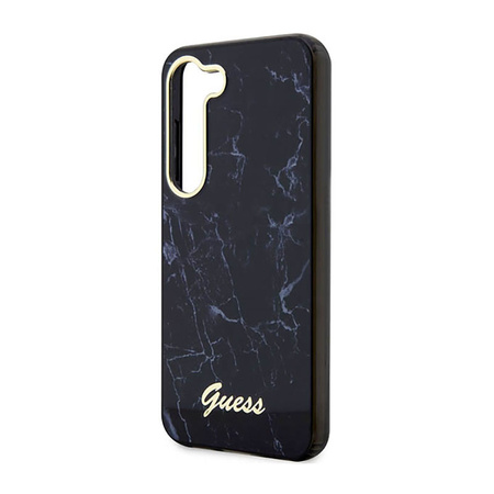 Guess Marble Collection - Etui Samsung Galaxy S23+ (czarny) (GUHCS23MPCUMAK)
