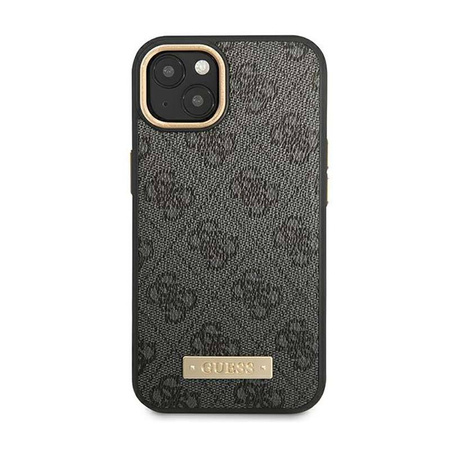 Guess 4G Logo Plate MagSafe - Etui iPhone 14 Plus (czarny) (GUHMP14MU4GPRK)