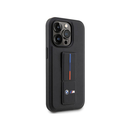 BMW Grip Stand Hot Stamp - Etui iPhone 14 Pro Max (czarny) (BMHCP14X22GSLK)