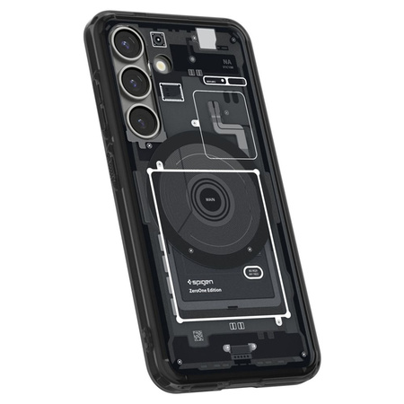 Spigen Ultra Hybrid Mag MagSafe - Etui do Samsung Galaxy S25 (Zero One Black) (ACS09003)