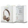 Guess Peony Script Round Shape - Bezprzewodowe słuchawki nauszne Bluetooth ENC (brązowy) (GUBH70EPOSMW)