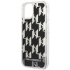 Karl Lagerfeld Monogram Liquid Glitter - Etui iPhone 14 Plus (czarny) (KLHCP14MLMNMK)