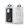 Karl Lagerfeld Diagonal Quilted Script - Etui iPhone 13 Pro Max (czarny) (KLHCP13XPQDSMGK)