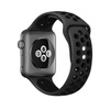 Crong Duo Sport - Pasek do Apple Watch 38/40/41/42 mm (szary/czarny) (CRG-40DSB-BLK)