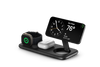 Satechi Qi2 Trio Wireless Charging Pad - magnetyczna ładowarka bezprzewodowa do trzech urządzeń (AppleWatch 5W, AirPods 5W, Qi2 15W), kabel 1m, ładowarka sieciowa 45W oraz wymienne wtyczki UK i EU w zestawie (space gray) (ST-QTPM-EA)