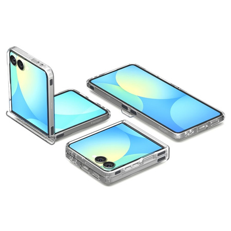 Spigen Ultra Hybrid Pro Mag MagSafe - Etui do Samsung Galaxy Z Flip 7 (Clear/White) (ACS09559)