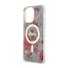 Guess Flower MagSafe - Etui iPhone 14 Pro Max (Zielony) (GUHMP14XHCFWSA)