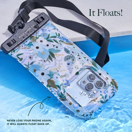 Rifle Paper Waterproof Floating Pouch - Etui wodoodporne do smartfonów do 6.7" (Garden Party Blue) (RP050044)