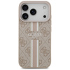 Guess 4G Printed Stripes MagSafe - Etui iPhone 17 Pro (różowy) (GUHMP17LP4RPSP)