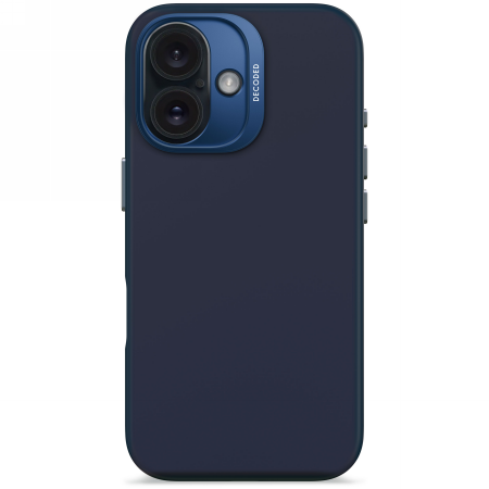 Decoded AntiMicrobial Silicone Backcover - silikonowa obudowa ochronna do iPhone 16 kompatybilna z MagSafe (blue print) (D25IPO16BCS9BT)