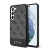 Guess 4G Bottom Stripe Metal Logo Collection - Etui Samsung Galaxy S23 (czarny) (GUHCS23SG4GLGR)