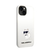 Karl Lagerfeld Silicone NFT Choupette - Etui iPhone 14 Plus (biały) (KLHCP14MSNCHBCH)