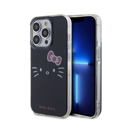 Hello Kitty IML Kitty Face - Etui iPhone 14 Pro Max (czarny) (HKHCP14XHKHLK)