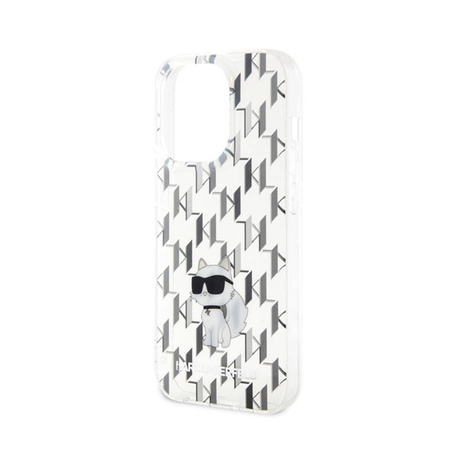 Karl Lagerfeld Monogram Choupette - Etui iPhone 15 Pro Max (przezroczysty) (KLHCP15XHNCMKLT)