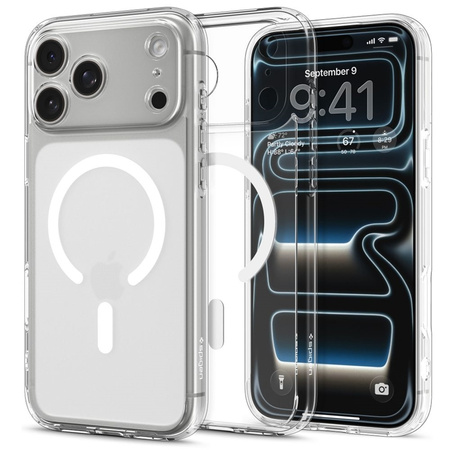 Spigen Ultra Hybrid Mag MagSafe - Etui do iPhone 17 Pro (Frost White) (ACS10350)