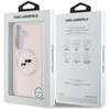 Karl Lagerfeld Silicone Double Heads And Circle MagSafe - Etui Samsung Galaxy S25 (różowy) (KLHMS25SSKCHTCP)