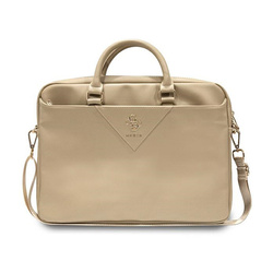 Guess Triangle 4G Computer Bag - Torba na notebooka 15" / 16" (złoty) (GUCB15ZPGSTEGD)