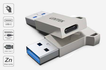 Unitek adapter USB-A na USB-C 3.1 Gen1 (A1034NI)