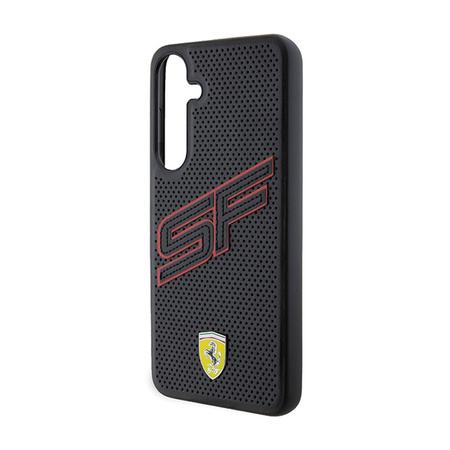 Ferrari Big SF Perforated - Etui Samsung Galaxy S24 (czarny) (FEHCS24SPINK)