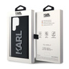 Karl Lagerfeld 3D Rubber Glitter Logo - Etui Samsung Galaxy S23 Ultra (czarny) (KLHCS23L3DMBKCK)