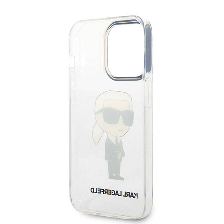 Karl Lagerfeld IML NFT Ikonik - Etui iPhone 14 Pro (przezroczysty) (KLHCP14LHNIKTCT)