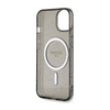 Guess Glitter Gold MagSafe - Etui iPhone 14 (Czarny) (GUHMP14SHCMCGK)